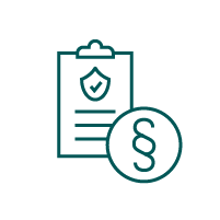 Nachhaltigkeitskompliance Icon Gestaltung nachhaltiger Lieferketten